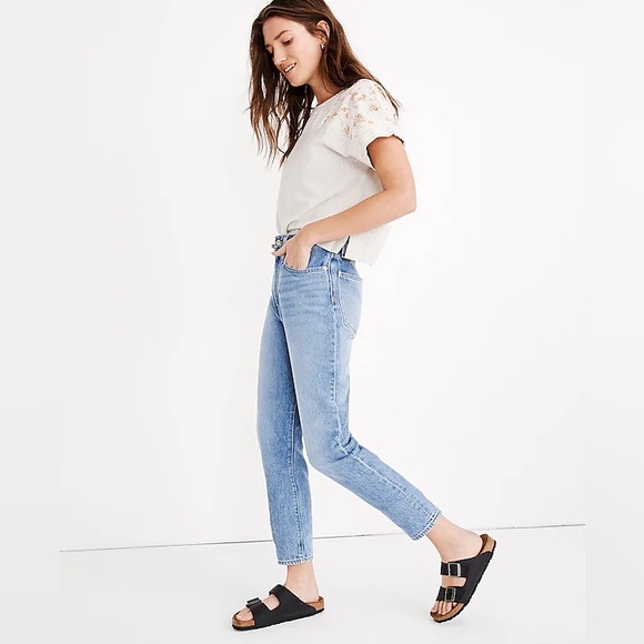 Madewell‎ The Momjean in Melva Wash size 34 - Picture 3 of 10